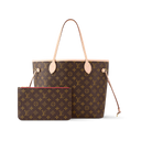 Neverfull MM Monogram Canvas Cerise